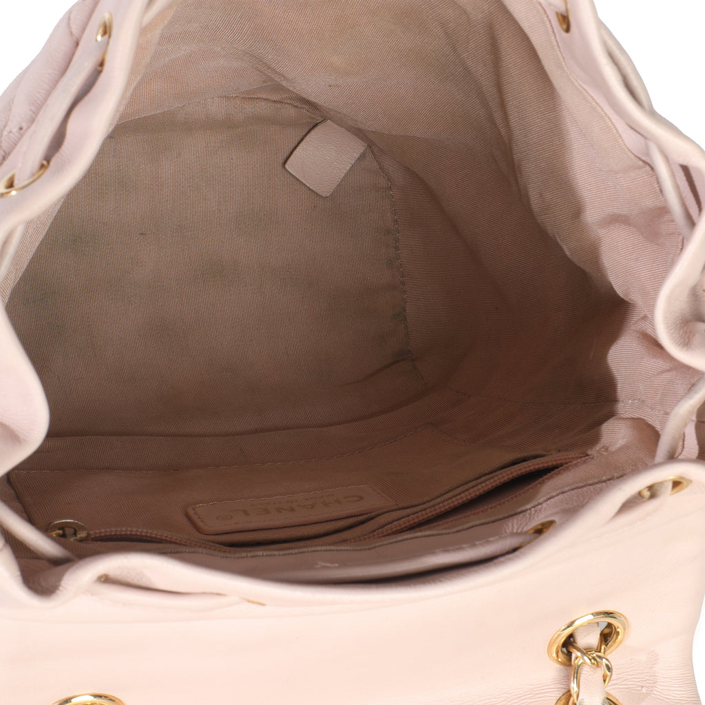 Light Pink Quilted Lambskin Small Urban Spirit Backpack