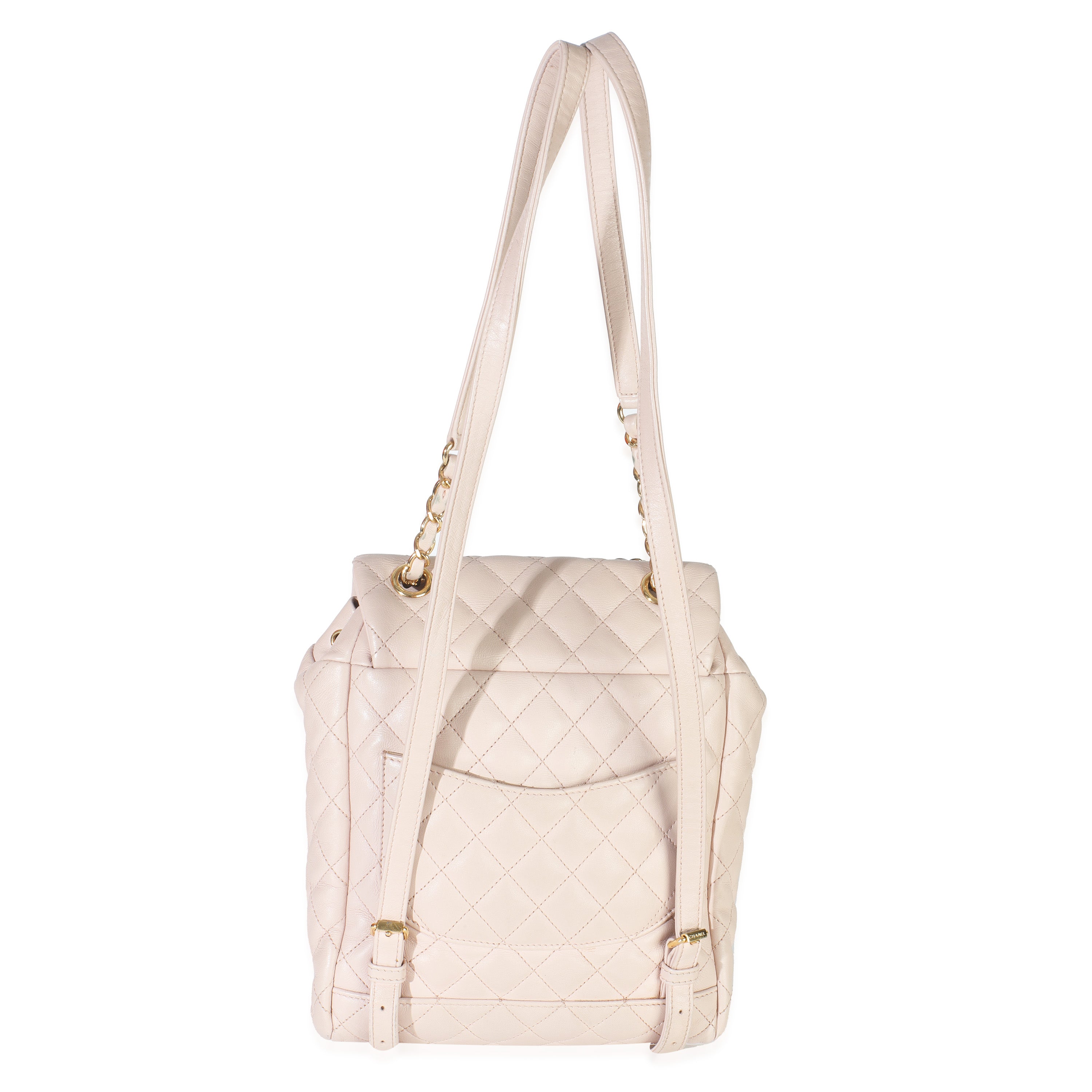 Light Pink Quilted Lambskin Small Urban Spirit Backpack