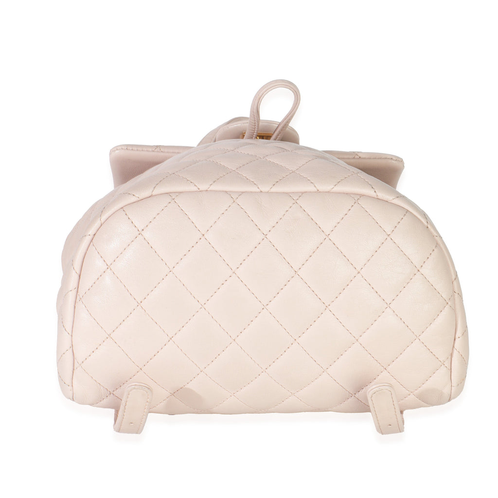 Light Pink Quilted Lambskin Small Urban Spirit Backpack