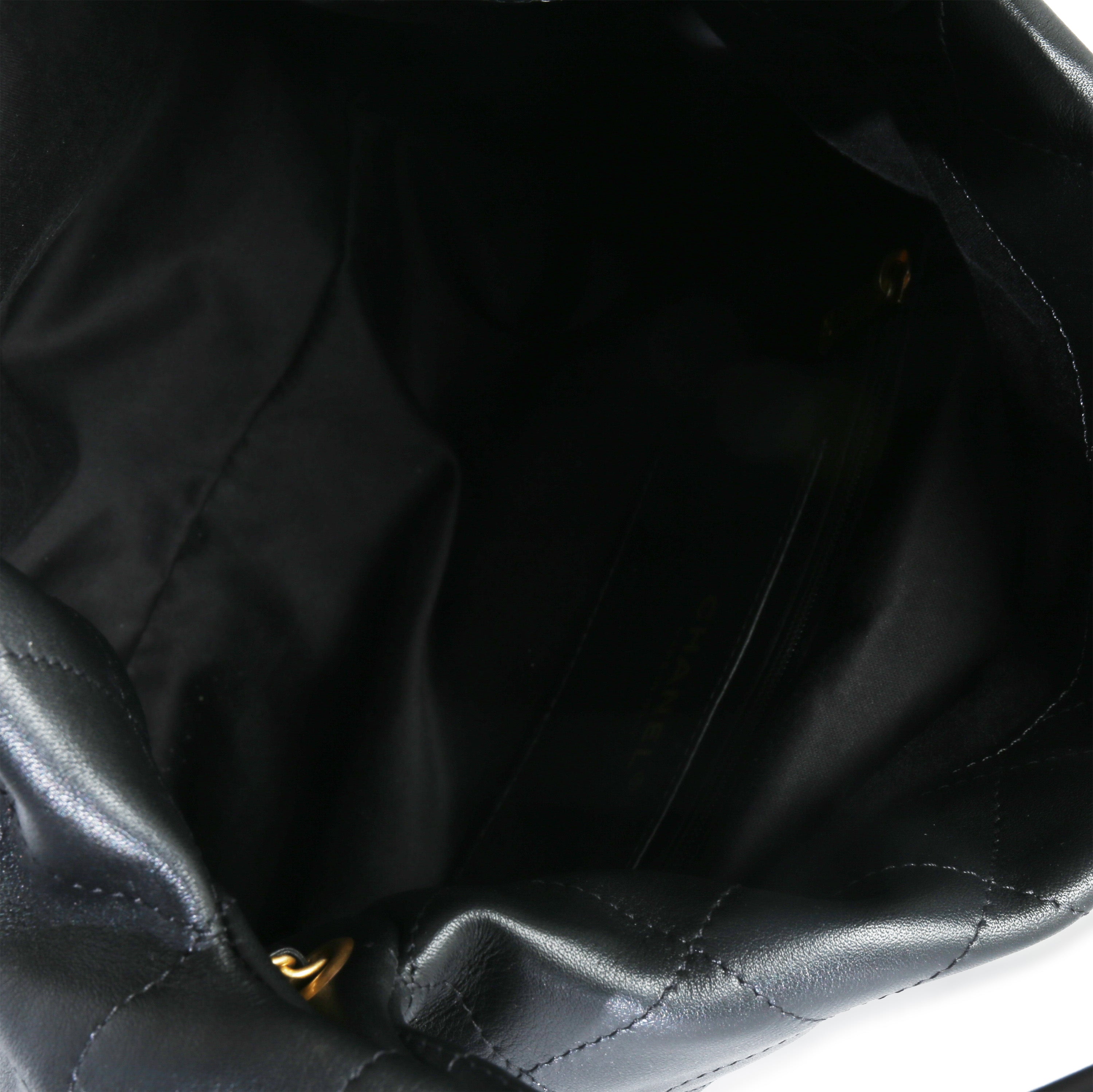 26C Black Quilted Calfskin Large Hobo
