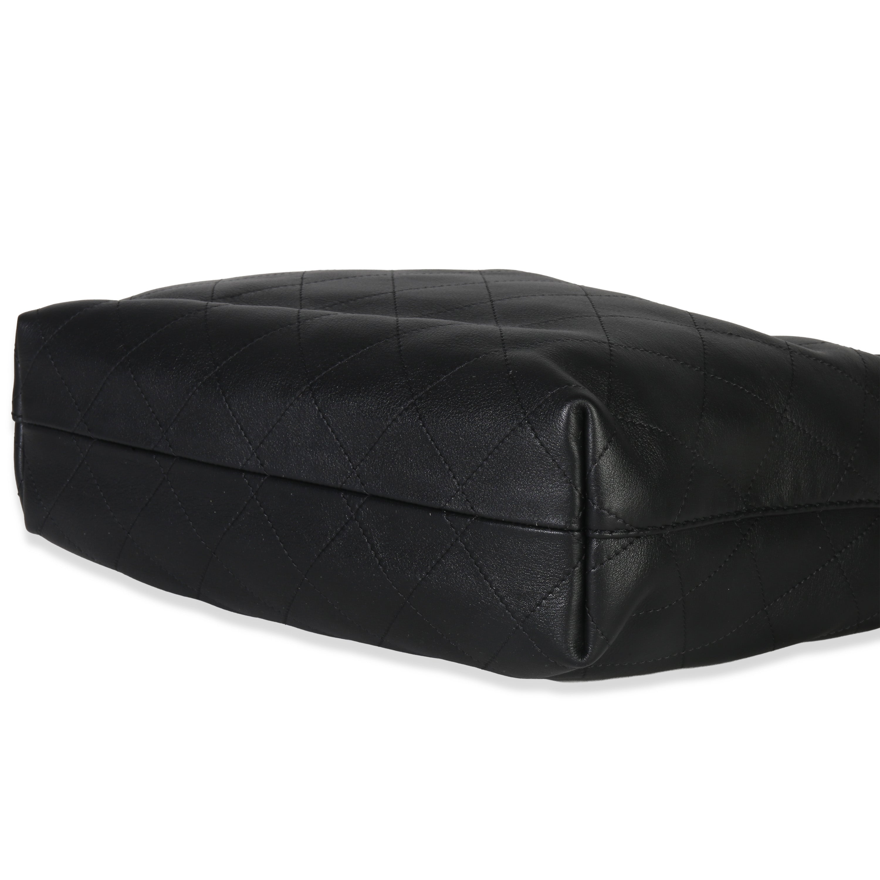 26C Black Quilted Calfskin Large Hobo