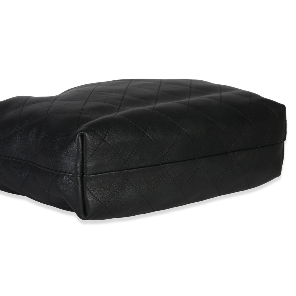 26C Black Quilted Calfskin Large Hobo