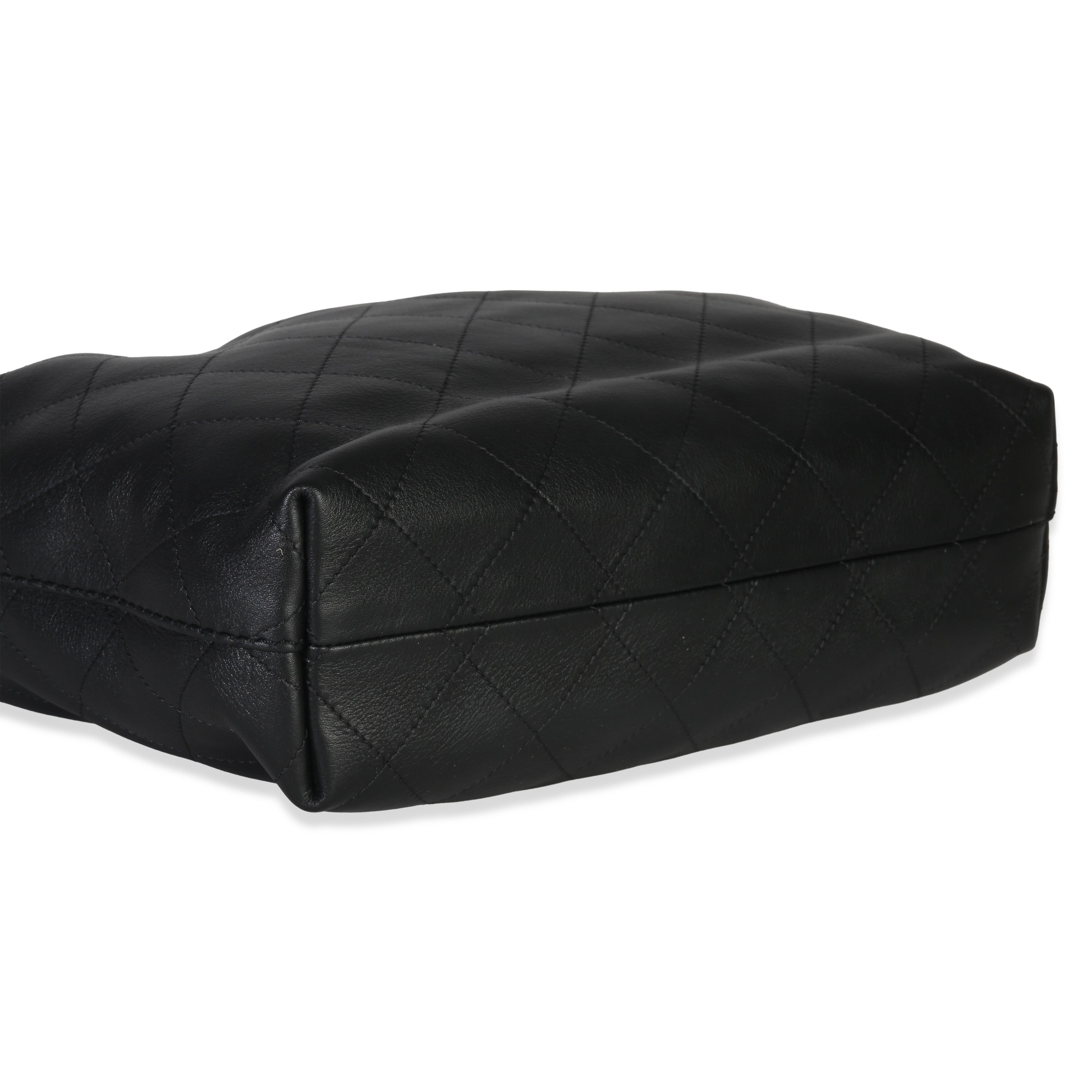 26C Black Quilted Calfskin Large Hobo