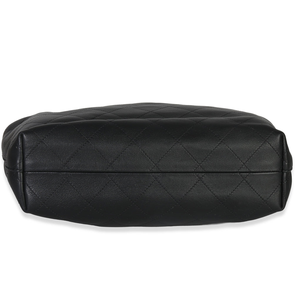 26C Black Quilted Calfskin Large Hobo