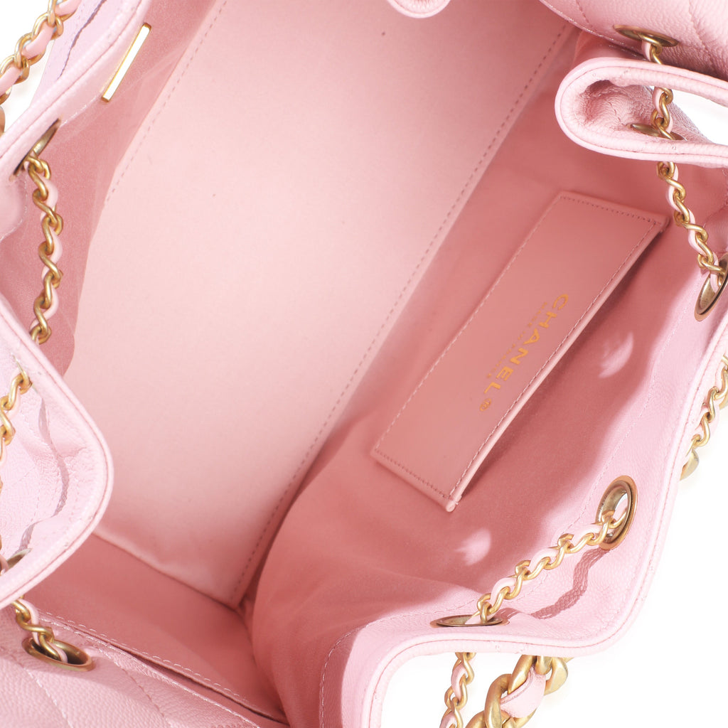 Pink Quilted Caviar Small Chanel 25 Hobo