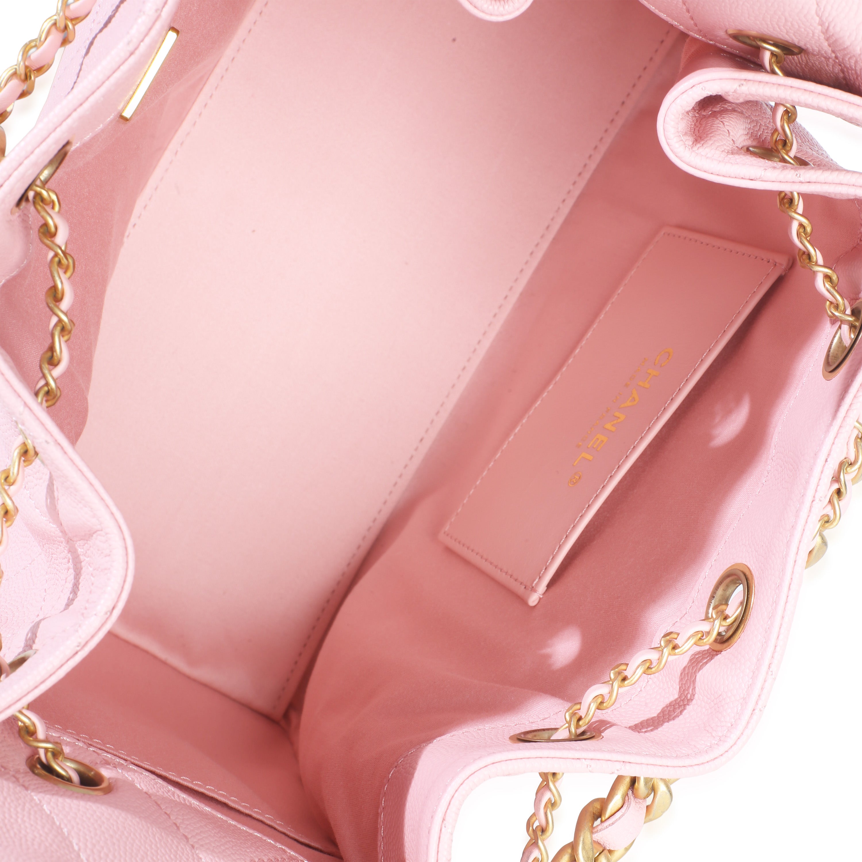 Pink Quilted Caviar Small Chanel 25 Hobo