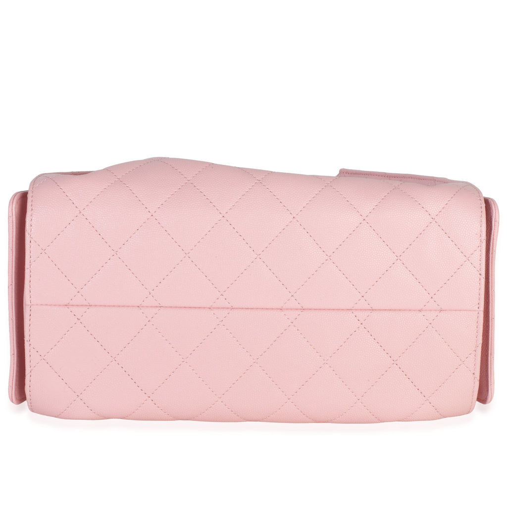 Pink Quilted Caviar Small Chanel 25 Hobo